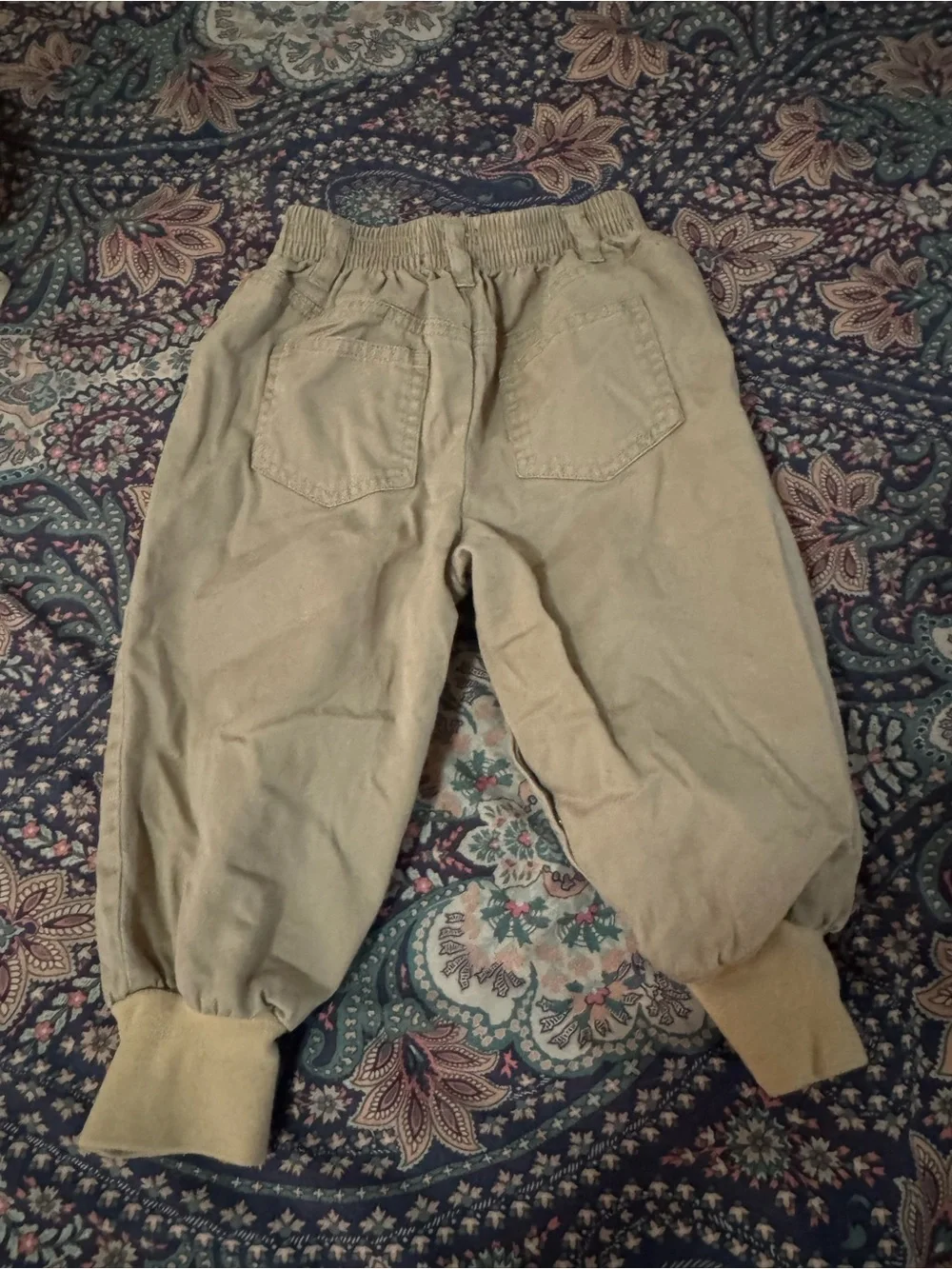 Gymboree Beige Cotton Kids Shorts with Red/Navy Brand Tag vintage  Size 2 year